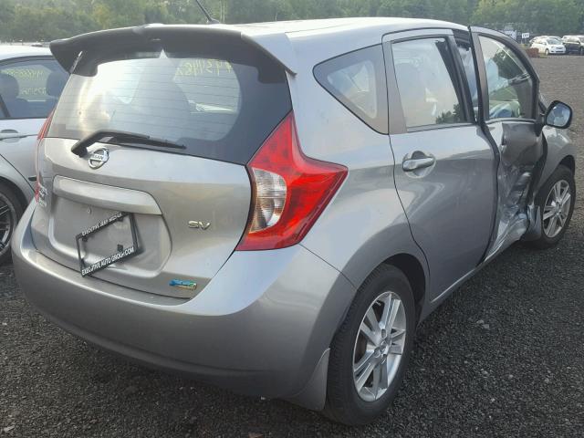 3N1CE2CP6EL428221 - 2014 NISSAN VERSA NOTE SILVER photo 4