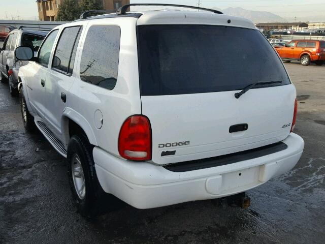 1B4HS28Y6WF199917 - 1998 DODGE DURANGO WHITE photo 3