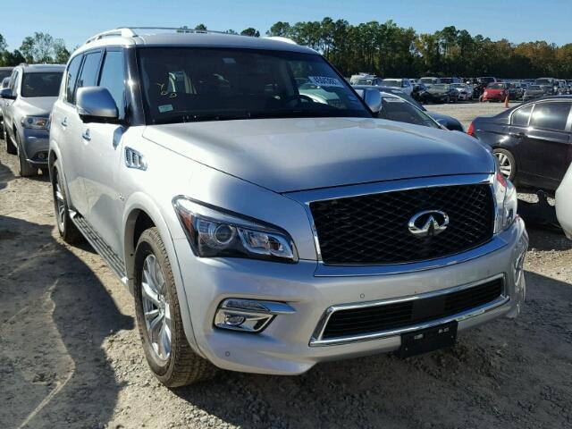 JN8AZ2NF6H9640423 - 2017 INFINITI QX80 SILVER photo 1