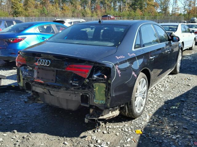 WAU32AFD7FN039992 - 2015 AUDI A8 L QUATT BLACK photo 4