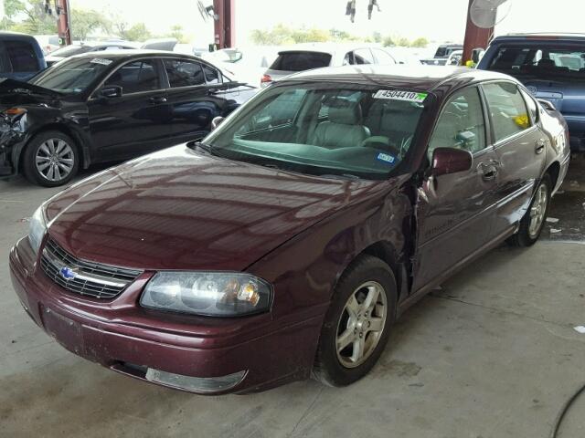 2G1WH52K149384759 - 2004 CHEVROLET IMPALA LS MAROON photo 2