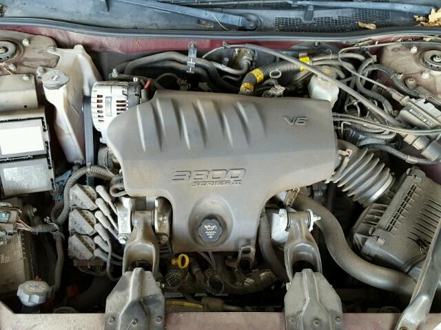 2G1WH52K149384759 - 2004 CHEVROLET IMPALA LS MAROON photo 7