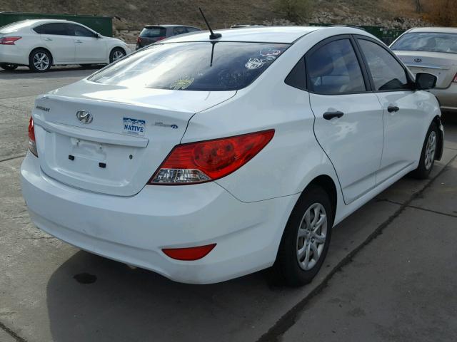 KMHCT4AE8CU082705 - 2012 HYUNDAI ACCENT GLS WHITE photo 4