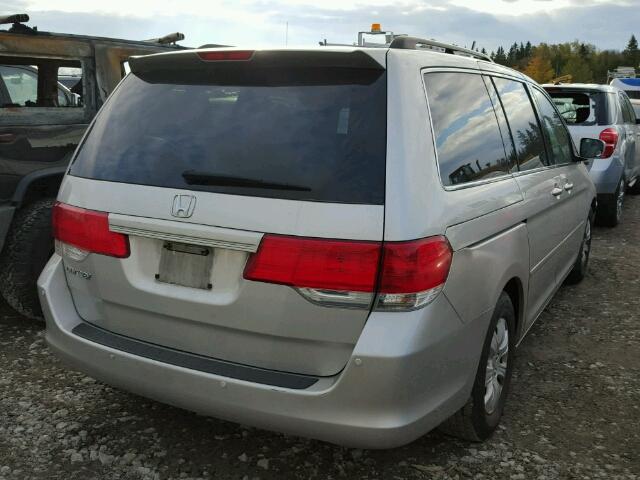 5FNRL384X9B504898 - 2009 HONDA ODYSSEY EX SILVER photo 4