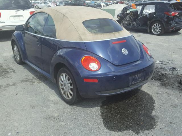 3VWRF31Y86M320469 - 2006 VOLKSWAGEN NEW BEETLE Mavi foto 3