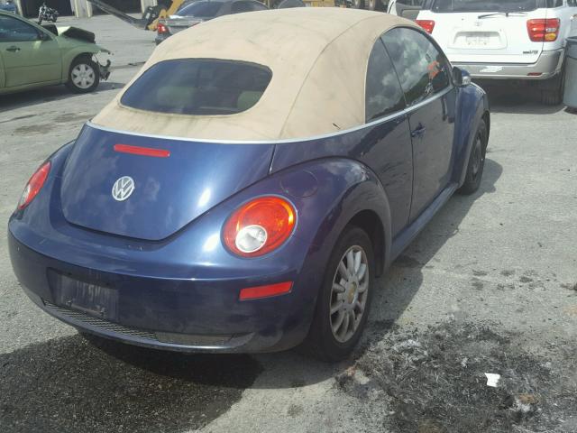 3VWRF31Y86M320469 - 2006 VOLKSWAGEN NEW BEETLE Mavi foto 4