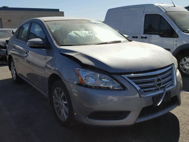 3N1AB7AP6EY309961 - 2014 NISSAN SENTRA S GRAY photo 1