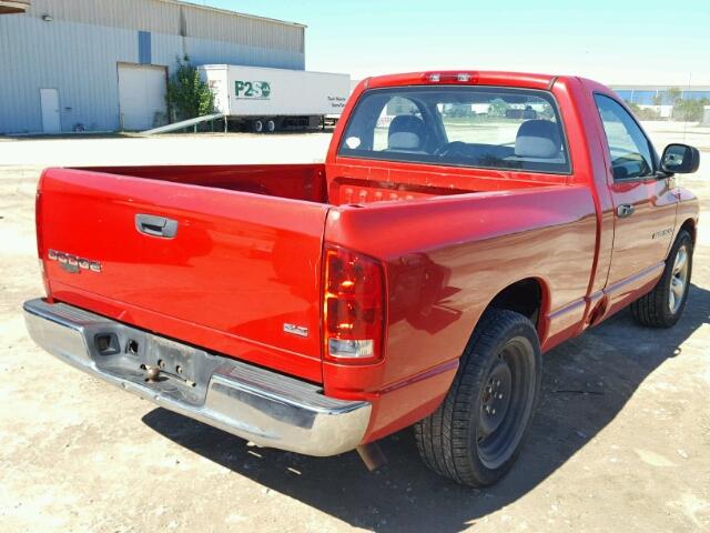 1D7HA16D83J647363 - 2003 DODGE RAM 1500 S RED photo 4