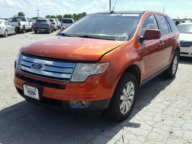 2FMDK39C47BB49798 - 2007 FORD EDGE SEL P ORANGE photo 2