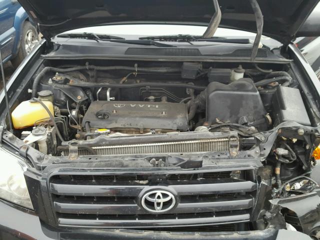 JTEGD21A360147178 - 2006 TOYOTA HIGHLANDER BLACK photo 7