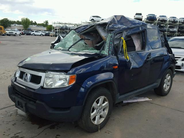 5J6YH2H77AL007997 - 2010 HONDA ELEMENT EX BLUE photo 2