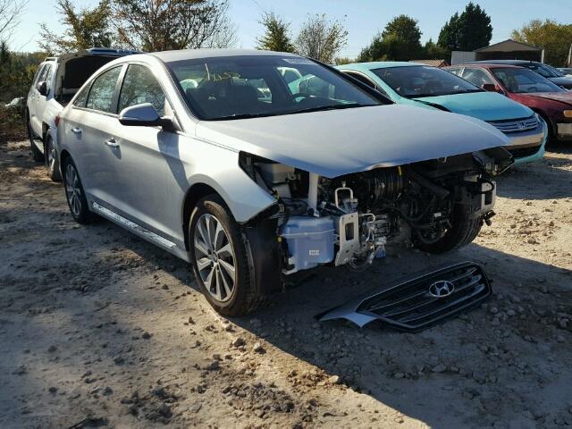 5NPE34AF9FH104764 - 2015 HYUNDAI SONATA SPO SILVER photo 1