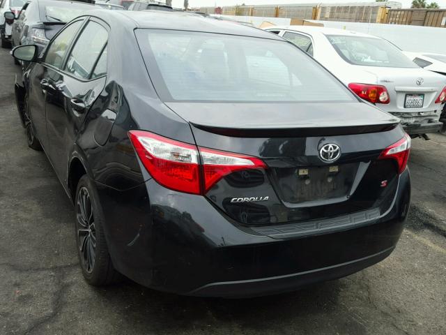 5YFBURHE3GP406808 - 2016 TOYOTA COROLLA L BLACK photo 3