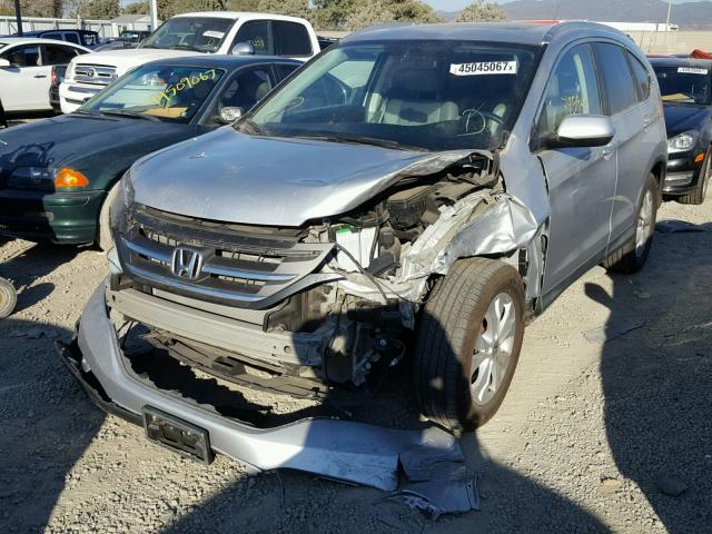 5J6RM3H78DL026682 - 2013 HONDA CR-V EXL SILVER photo 2