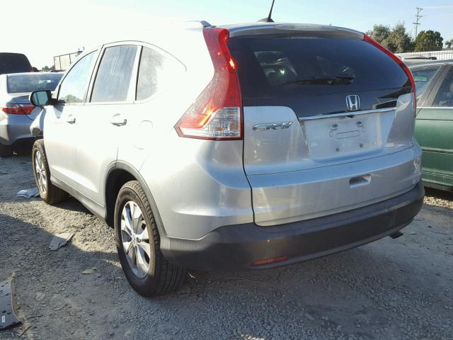 5J6RM3H78DL026682 - 2013 HONDA CR-V EXL SILVER photo 3