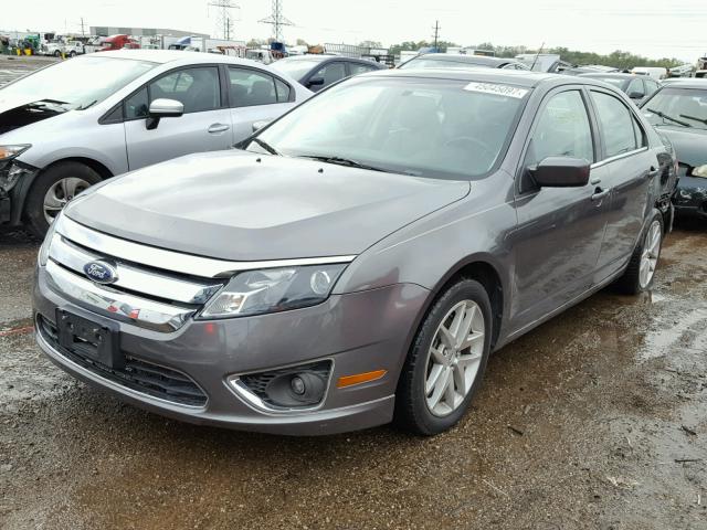 3FAHP0JA3BR152904 - 2011 FORD FUSION SEL GRAY photo 2