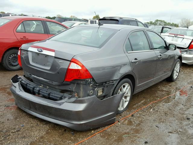 3FAHP0JA3BR152904 - 2011 FORD FUSION SEL GRAY photo 4