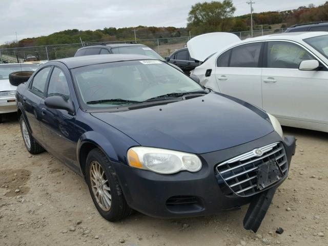 1C3EL46X75N553249 - 2005 CHRYSLER SEBRING BLUE photo 1