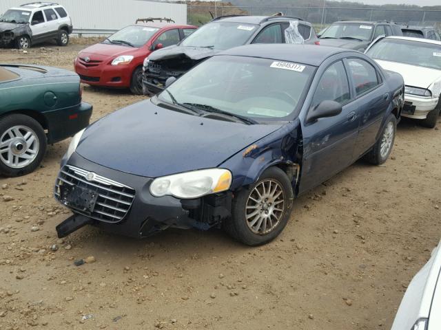 1C3EL46X75N553249 - 2005 CHRYSLER SEBRING BLUE photo 2