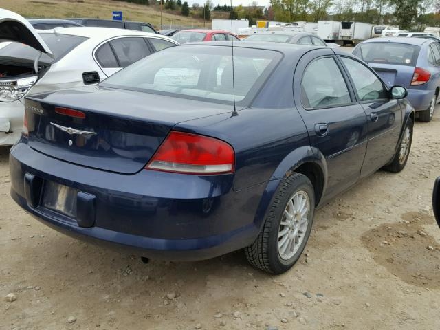 1C3EL46X75N553249 - 2005 CHRYSLER SEBRING BLUE photo 4