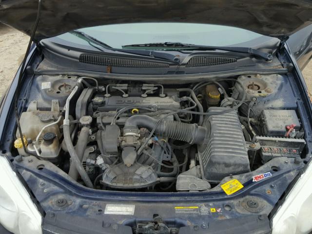 1C3EL46X75N553249 - 2005 CHRYSLER SEBRING BLUE photo 7