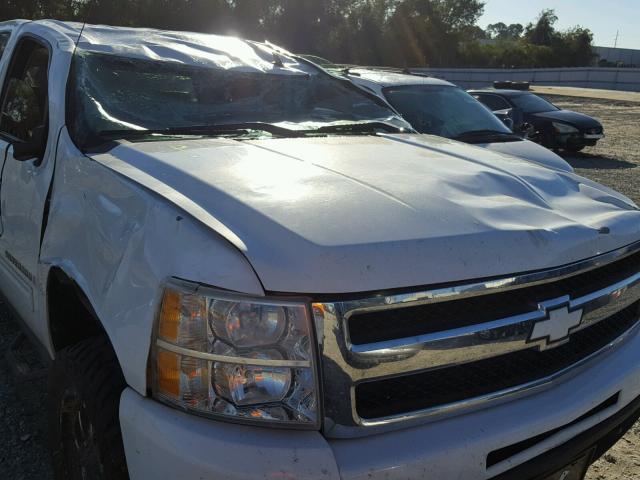 3GCEK33319G195719 - 2009 CHEVROLET SILVERADO WHITE photo 9