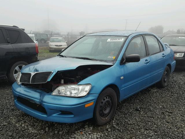 JA3AJ26E13U008345 - 2003 MITSUBISHI LANCER BLUE photo 2