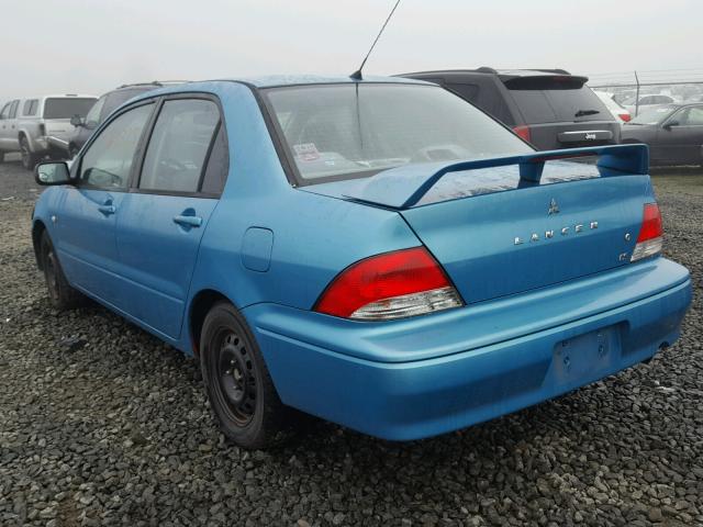 JA3AJ26E13U008345 - 2003 MITSUBISHI LANCER BLUE photo 3