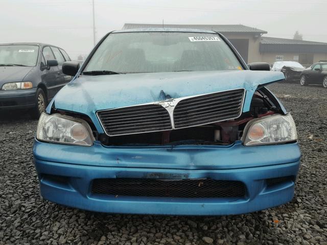 JA3AJ26E13U008345 - 2003 MITSUBISHI LANCER BLUE photo 9