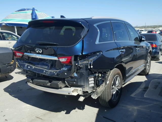 5N1DL0MN2HC501704 - 2017 INFINITI QX60 BLUE photo 4