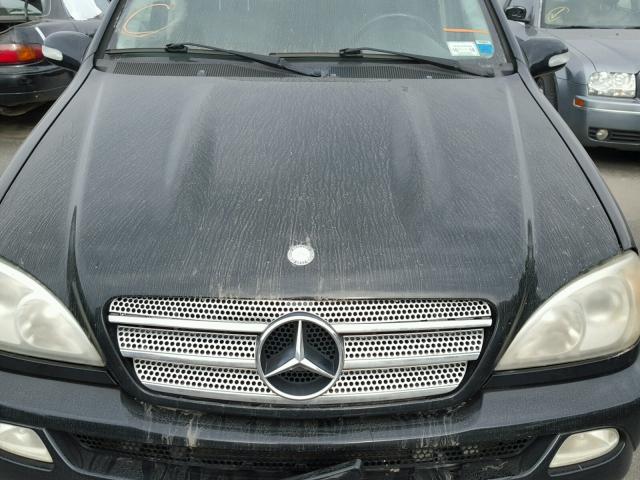 4JGAB75E85A535134 - 2005 MERCEDES-BENZ ML 500 BLACK photo 7