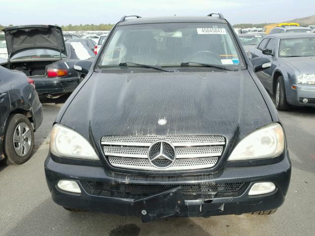 4JGAB75E85A535134 - 2005 MERCEDES-BENZ ML 500 BLACK photo 9