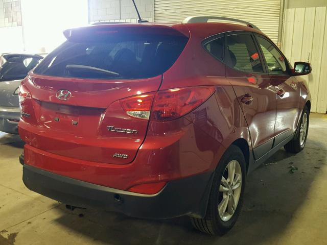 KM8JUCAC3CU529938 - 2012 HYUNDAI TUCSON RED photo 4