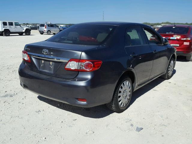 2T1BU4EEXDC921341 - 2013 TOYOTA COROLLA BA GRAY photo 4