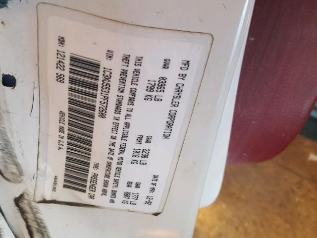 1C3XU4539PF614909 - 1993 CHRYSLER LEBARON 白色 照片 10