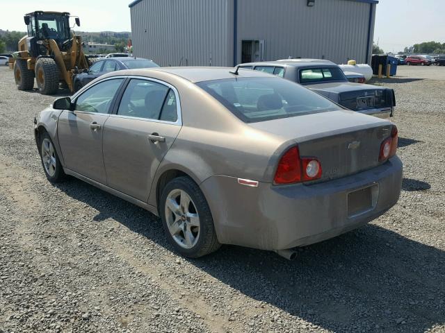 1G1ZH57B38F213630 - 2008 CHEVROLET MALIBU 1LT TAN photo 3