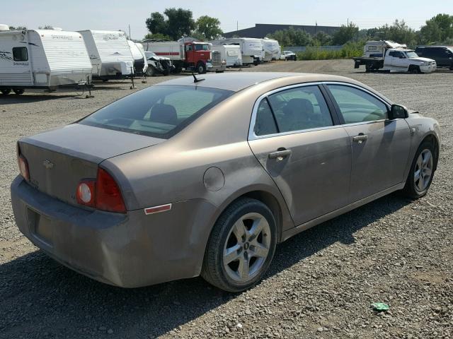 1G1ZH57B38F213630 - 2008 CHEVROLET MALIBU 1LT TAN photo 4
