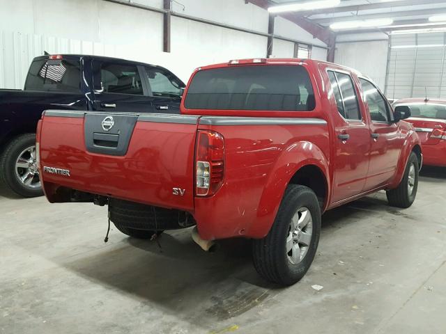 1N6AD0ER0BC451220 - 2011 NISSAN FRONTIER S RED photo 4