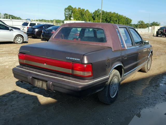 3C3AA5632RT277415 - 1994 CHRYSLER LEBARON LA BURGUNDY photo 4