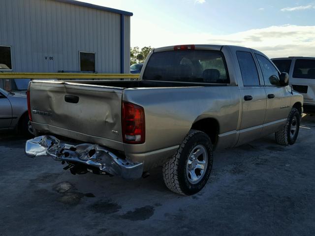 1D7HA18N64J288134 - 2004 DODGE RAM 1500 S BEIGE photo 4