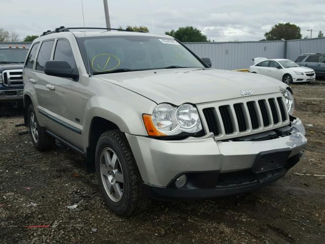 1J8GR48K68C170352 - 2008 JEEP GRAND CHER BEIGE photo 1