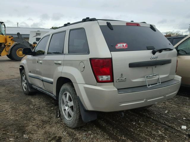 1J8GR48K68C170352 - 2008 JEEP GRAND CHER BEIGE photo 3