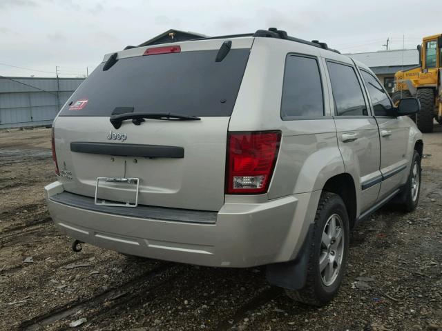 1J8GR48K68C170352 - 2008 JEEP GRAND CHER BEIGE photo 4