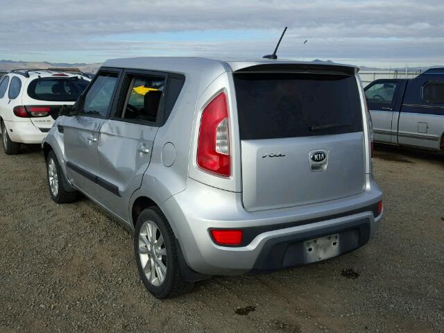 KNDJT2A66D7491293 - 2013 KIA SOUL + SILVER photo 3