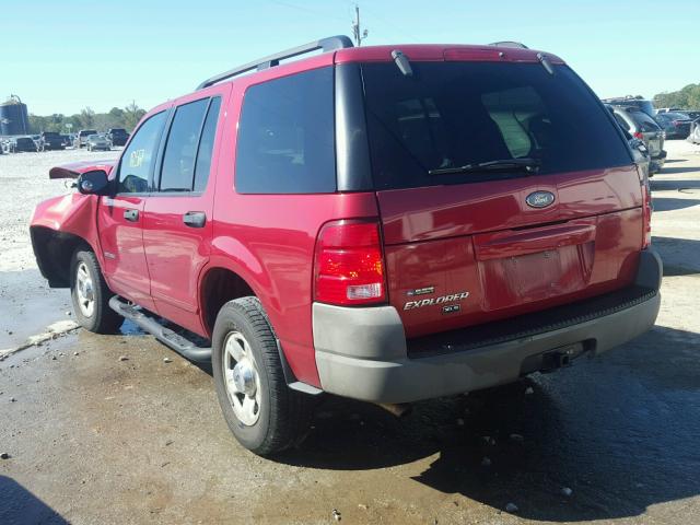 1FMZU62K62ZD02495 - 2002 FORD EXPLORER X RED photo 3