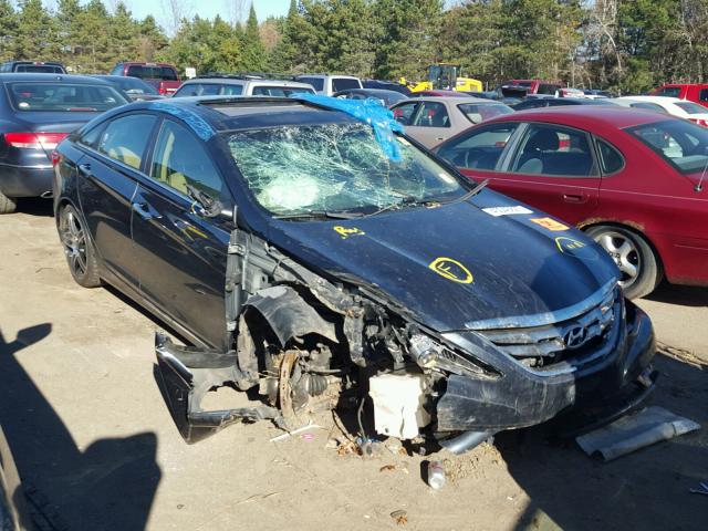 5NPEC4AB5DH606343 - 2013 HYUNDAI SONATA BLACK photo 1