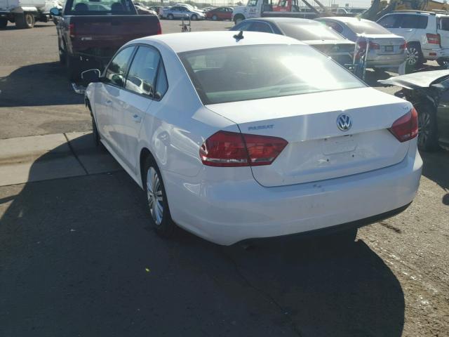 1VWAT7A30FC049670 - 2015 VOLKSWAGEN PASSAT S თეთრი ფოტო 3