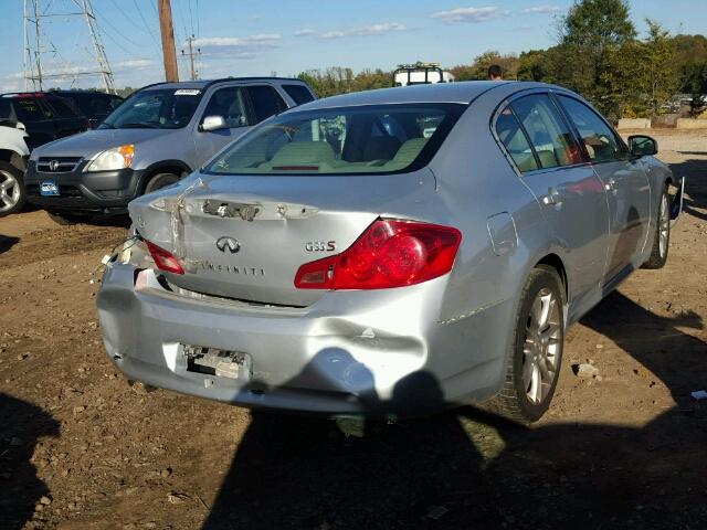 JNKBV61E37M701706 - 2007 INFINITI G35 SILVER photo 4