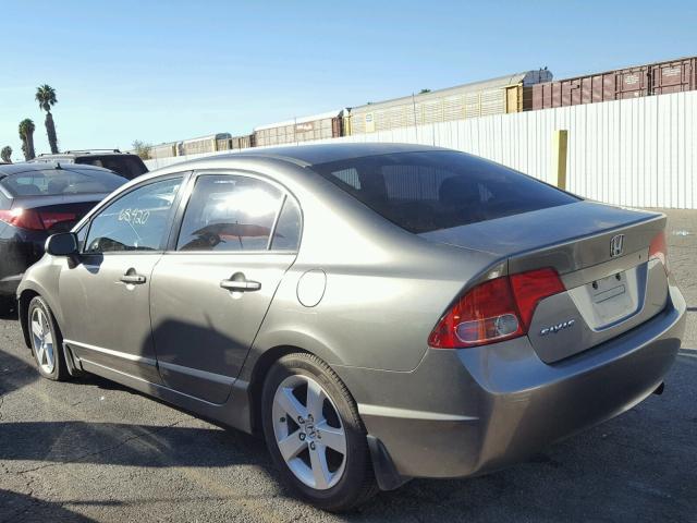 2HGFA16578H505221 - 2008 HONDA CIVIC LX GRAY photo 3