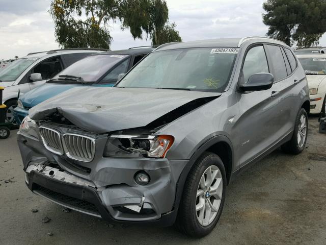 5UXWX7C53CL736759 - 2012 BMW X3 XDRIVE3 GRAY photo 2